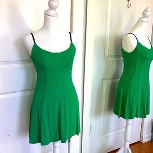 Sandro Paris emerald green sleeveless mini dress
